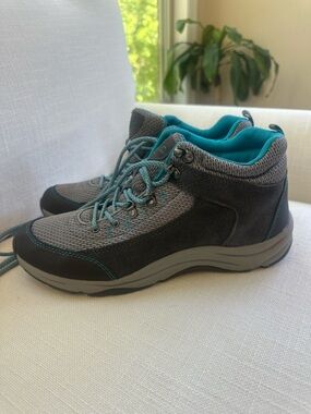 Vionic Cypress Hiking Women’s 10 Gray Teal 1st Ray Technology Orthopedic Shoes